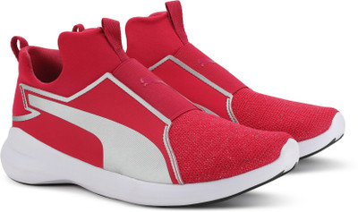 

Puma Girls Slip on Sneakers(Pink, Love potion-silver