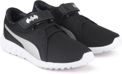 

Puma Boys & Girls Velcro Sneakers(Black, Black-silver