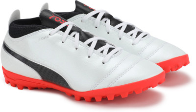 

Puma Boys & Girls Lace Football Shoes(White, White-black-fiery coral