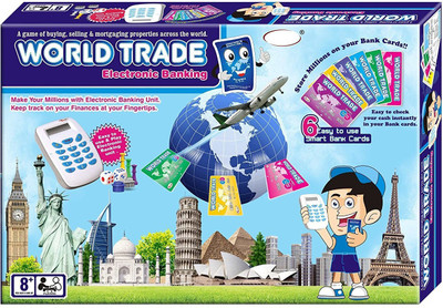 

Tingoking World Trade, Property Trading Game - Electronic Banking With Swipe Machine(Multicolor)