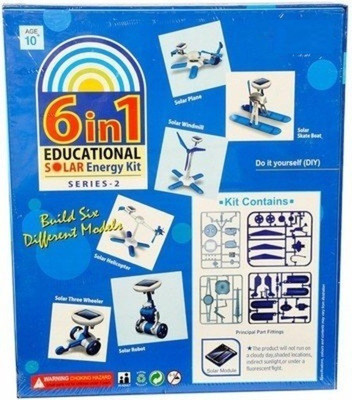 

Tingoking 6 - in - 1 Educational Solar Energy Kit Series 2, Multi Color(Multicolor)