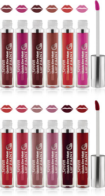 

Seven seas cosmetics makeup 24 h lip paint quick dry matte liquid lipstick set of 1(multicolor 3)