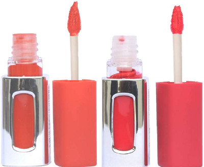 tanvi27 STYLISH LIPSTICK(NEON ORANGE & FUSION PINK)