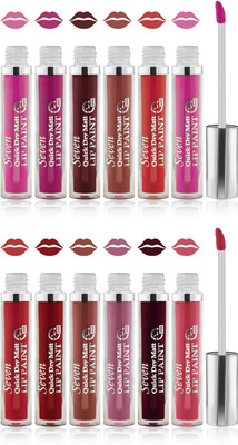 

Seven seas cosmetics makeup 24 h lip paint quick dry matte liquid lipstick set of 1(multicolor 1)