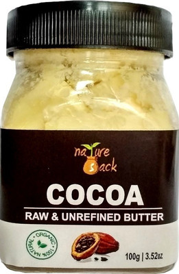 

NatureSack 100% Pure Organic Cocoa Butter Raw Unrefined, Great For Face, Skin, Body, Lips, DIY products(100 g)