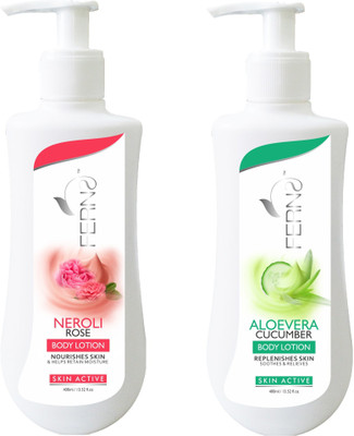 

Ferns Neroli Rose + Aloevera Cucumber Body Lotion(800 ml)