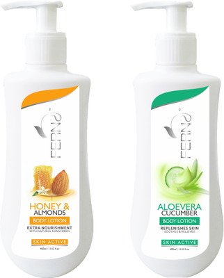 

Ferns Honey & Almonds + Aloevera Cucumber Body Lotion(800 ml)