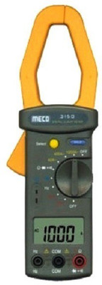 Meco 3150 Range (1000 Amps. 750 V AC) Clamp Meter Digital Multimeter(Grey 4000 Counts)