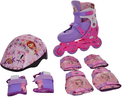 

Mesuca Disney Sofia Themed Inline Skate Set(Multicolor)