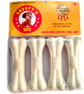 

SNOOPY'S BITE RAWHIDE BONES Chicken Dog Chew(180 g, Pack of 4)