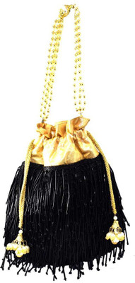 

Saffronworld Hand made Potli ( Nulki Work ) Potli(Black)