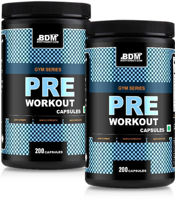 

BodyDaddyMake Pre Workout Capsules 200 - [Pack of 2] BCAA(1.1 pounds, Chocolate)