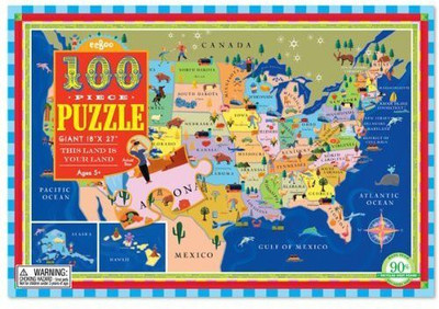 

eeBoo This Land is your Land 100 Piece Puzzle by(100 Pieces)