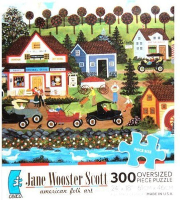 

Jane Wooster Scott american folk art Puzzle Jane Wooster Scott american folk art The Shopping Center 300 Oversized Piece Jigsaw Puzzle MADE IN USA PUZZLE(300 Pieces)
