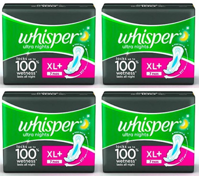 Whisper Ultra night 7 pads Sanitary Pad(Pack of 7)