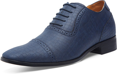 

VETO Elevator Shoes Party Wear For Men(Blue