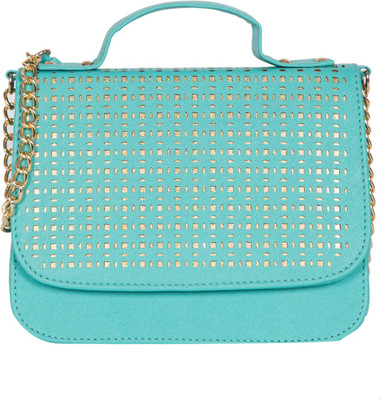 

ADISA Women Casual Blue PU Sling Bag
