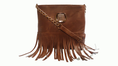 

Asoliya's Women Evening/Party Brown Synthetic Leather Sling Bag