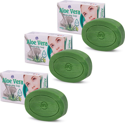 

TCM Aloe Vera Moisturising Soap For Women Bath Soap pack of 3(100 g)