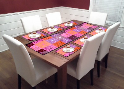 Hot Dealzz Printed 6 Seater Table Cover(Multicolor, PVC (Polyvinyl Chloride), Pack of 7)
