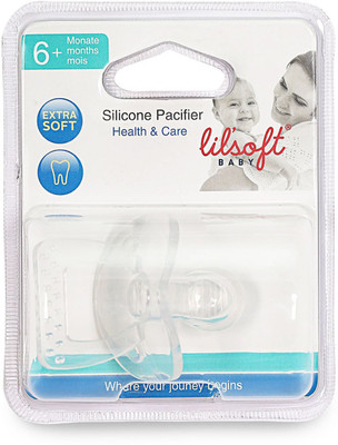 

Lilsoft All silicon pacifier 6+ Soother(White)