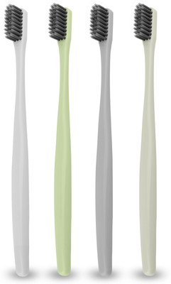 

OK99 Charcoal bristle Tooth Brush Soft Toothbrush(Pack of 4)
