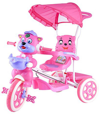 

STEPUPP BABY TRICYCLE FOR KIDS WITH FRONT OR BACK BASKET AND CANOPY AND PARENT HANDLE OR MUSICAL TRICYCLE PINK COLOUR KIDS TRICYCLE RECOMMENDED TRICYCLE FOR BABY GIRL OR TRICYCLE FOR BABY BOY OR TRICYCLE FOR TODDLER GIRL OR TRICYCLE FOR TODDLER BOY RECOMM