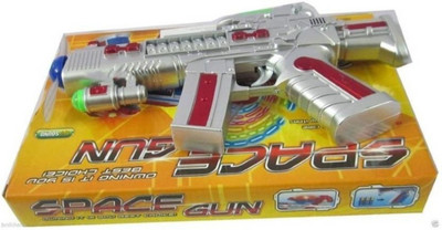 

Ma Products Space Toy Gun with LED Matrix Flashing Rotating Blades (Multicolor)(Multicolor)
