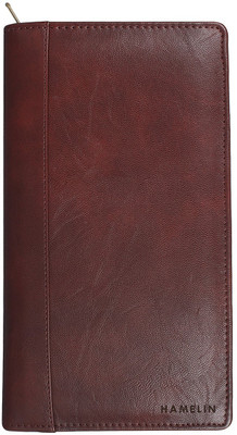 

Hamelin Ultimate Vegan Leather RFID Blocking Travel Organizer (Brown)(Brown)