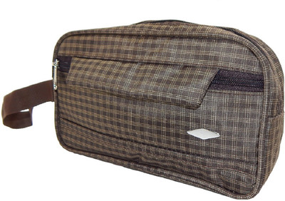 

RK Brands 3 pocket Travel Toiletry Kit(Brown)