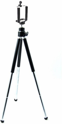 

yog India 10 Inch Metal Tripod for Mobiles Small action Camera With Extendable Legs & Ball Tilt Head - Black Tripod(Black, Supports Up to 100 g)