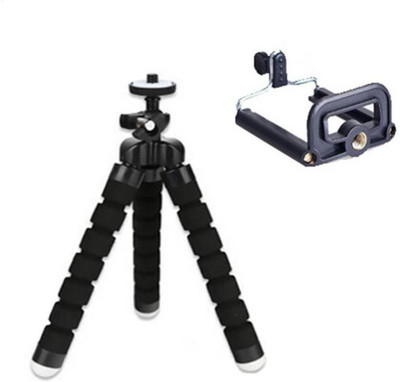 

AltiCare Soft, Portable, Compact, Flexible, Light Weight Tripod Stand Kit For Universal Mobile phones Tripod (Black and White, Supports Up to 500) Tripod(Black, White, Supports Up to 500)