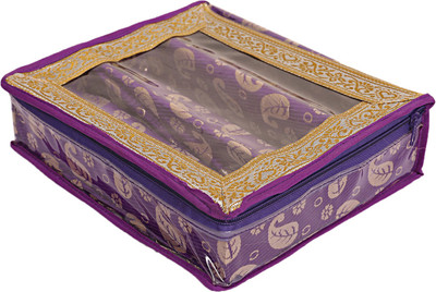 

kuber industries Wooden 3 Rod Bangle Box (Purple) Set of 1 Pc Bangle box Vanity Box(Purple)