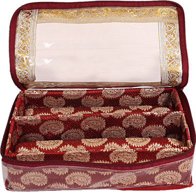 

kuber industries Wooden 2 Rod Bangle Box (Maroon) Set of 1 Pc Bangle box Vanity Box(Maroon)