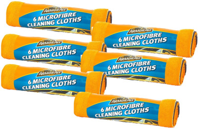 Armor All MICROFIBRE CLEANING CLOTHS - 6 PACK Microfiber Vehicle Washing  Cloth(Pack Of 6)