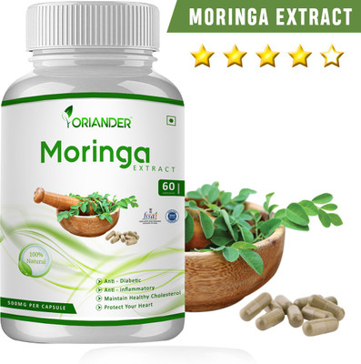 

Oriander oriander 100% natural, pure & organic moringa extract 800 Mg 60 capsules (pack of 1)(200 g)
