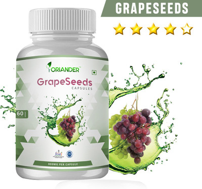 

oriander 100% Natural & Organic Grape Seed Extract 800 Mg 60 Capsules(200 g)
