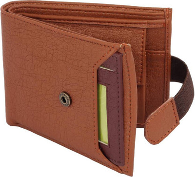 

Just Leather Boys Casual Tan Artificial Leather Wallet(5 Card Slots), Tan & brown
