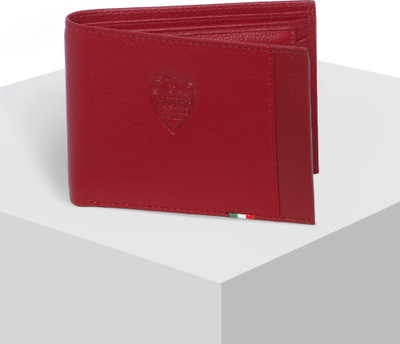 

Ducati Men Red Genuine Leather Wallet(3 Card Slots)