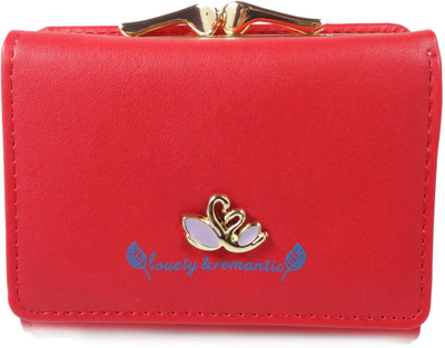

SB Women Casual Red Artificial Leather Wallet(6 Card Slots), Bt-red