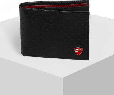 

Ducati Men Black Genuine Leather Wallet(5 Card Slots)