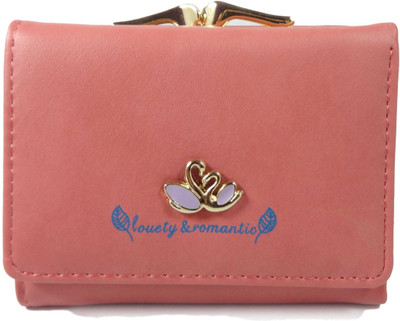 

SB Women Casual Pink Artificial Leather Wallet(6 Card Slots), Bt-pink