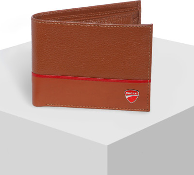 

Ducati Men Tan Genuine Leather Wallet(3 Card Slots)