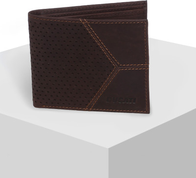 

Ducati Men Brown Genuine Leather Wallet(5 Card Slots)