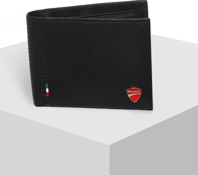 

Ducati Men Black Genuine Leather Wallet(3 Card Slots)