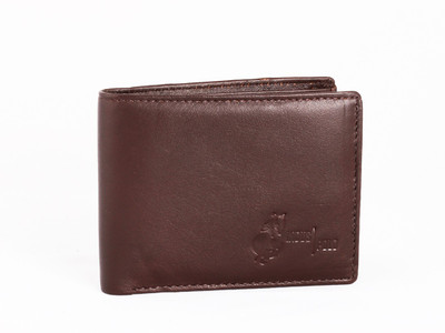 

Induspolo Men Casual Brown Genuine Leather Money Clip(8 Card Slots), Ip002brown