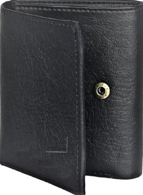 DELMA Men Casual Black Artificial Leather Wallet(5 Card Slots)