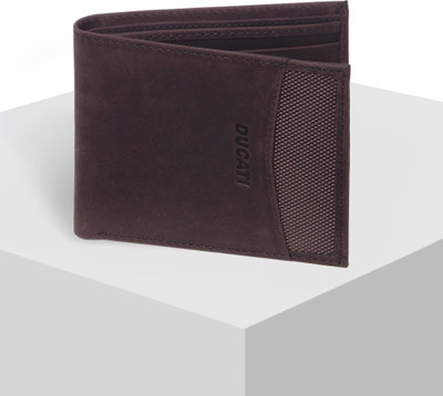 

Ducati Men Brown Genuine Leather Wallet(5 Card Slots)