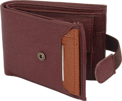 

Just Leather Boys Casual Brown Artificial Leather Wallet(5 Card Slots), Brown&tan