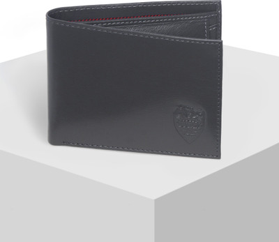 

Ducati Men Grey Genuine Leather Wallet(3 Card Slots)